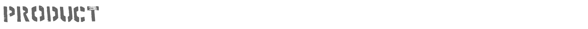 Sample characters Product Font