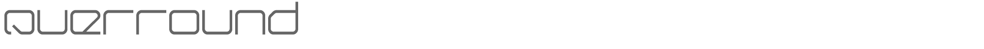 Sample characters QuerRound Font
