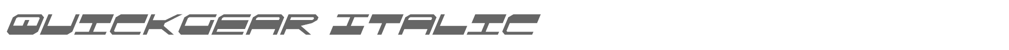 Quick Strike + Tech + Gear + Mark Qgear2i.ttf font preview