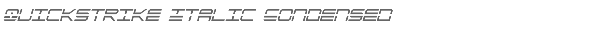 Quick Strike + Tech + Gear + Mark qstrike2ic.ttf font preview