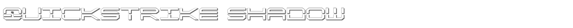 Quick Strike + Tech + Gear + Mark qstrike2s.ttf font preview