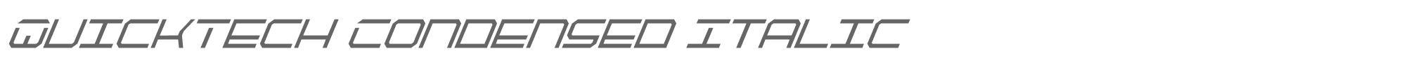 Quick Strike + Tech + Gear + Mark Qtech2ci.ttf font preview
