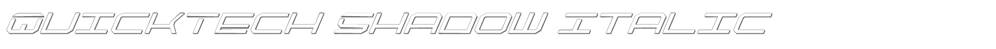 Quick Strike + Tech + Gear + Mark Qtech2si.ttf font preview