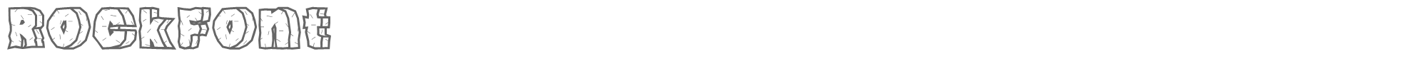 Rock Font RockFont.ttf font preview