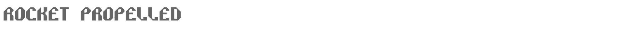 Rocket Propelled rockprp.ttf font preview