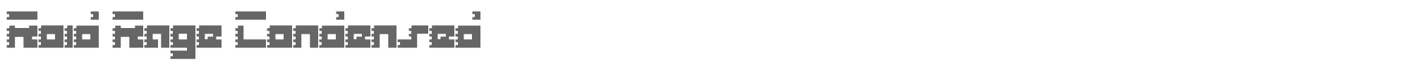 Roid Rage ROIDC.TTF font preview