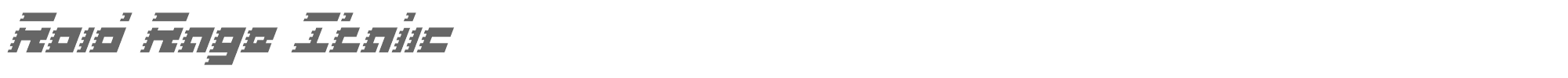 Roid Rage roidi.ttf font preview