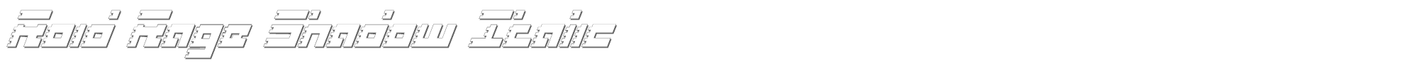 Roid Rage roidsi.ttf font preview