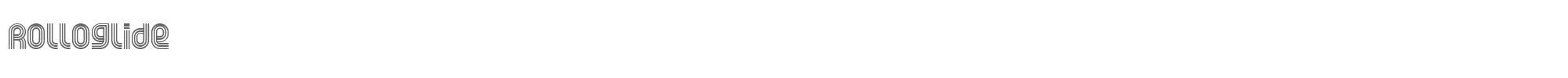 Rolloglide ROLLOGLI.TTF font preview