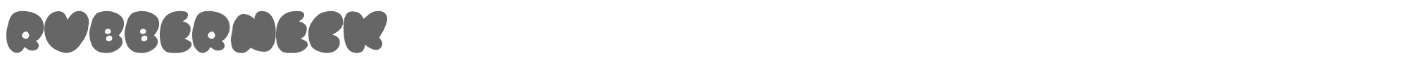 Rubberneck RUBBERNECK.TTF font preview