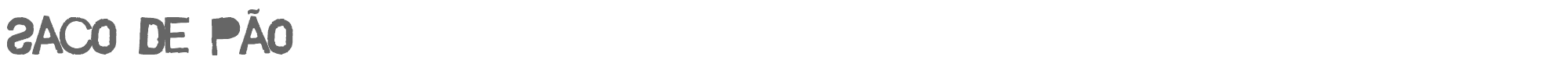 Saco de Pão SACOP___.TTF font preview