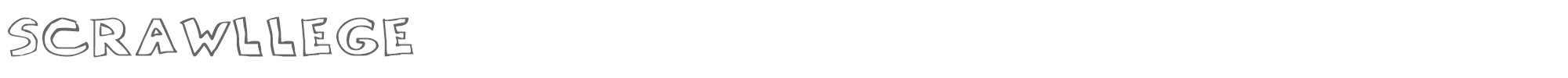 Scrawllege SCRAWL.TTF font preview