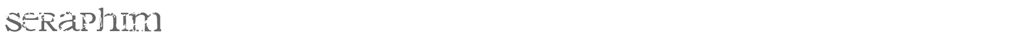 Sample characters Seraphim Font