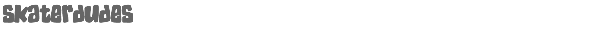 Skater Dudes SKATERDUDES.ttf font preview