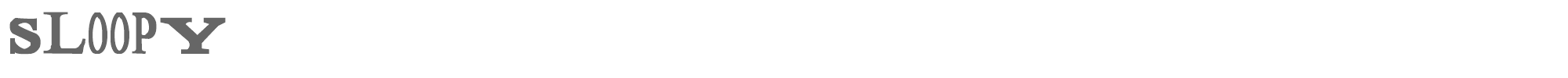 Sloopy SLOOPY.TTF font preview