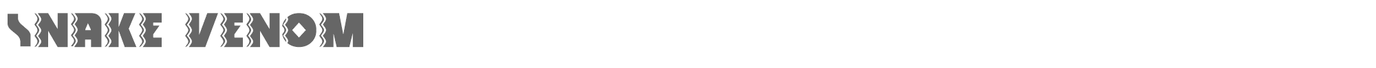 Snake Venom SNAKV___.TTF font preview