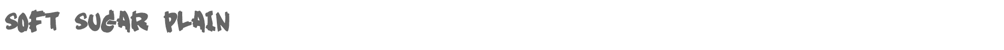 Soft Sugar SOFTSUGARPLAIN.ttf font preview