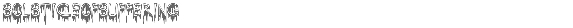 Solstice Of Suffering SolsticeOfSuffering.ttf font preview