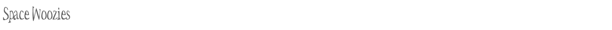Space Woozies SPACW___.TTF font preview