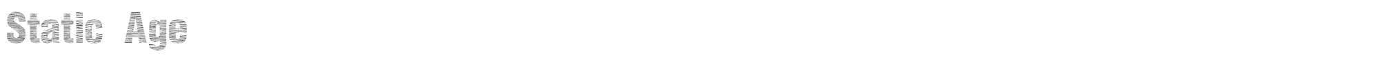 Static Age Horizontal Hold stat_hh.ttf font preview