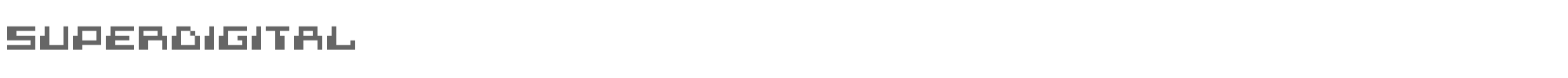 Sample characters Superdigital Font