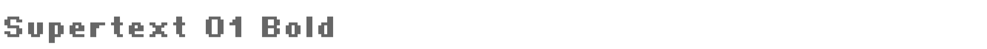 Sample characters Supertext Font