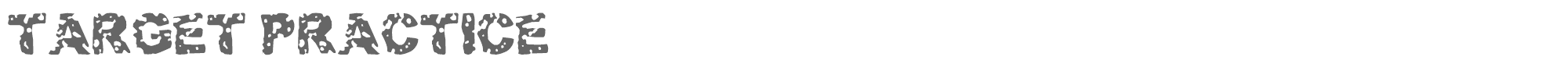 Target Practice TARGET.TTF font preview