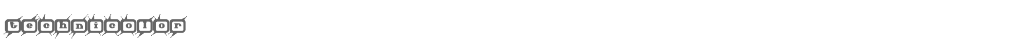 Technicolor TECHNICO.TTF font preview