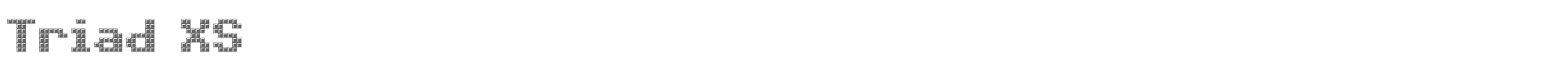 Triad Triad_xs.ttf font preview