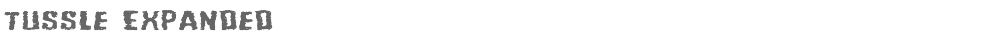 Tussle tusslee.ttf font preview