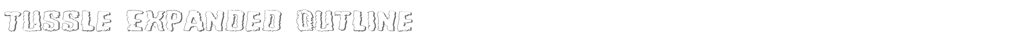 Tussle tussleeo.ttf font preview