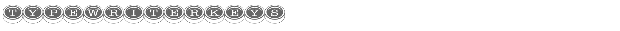 Typewriter Keys TypewriterKeys.ttf font preview