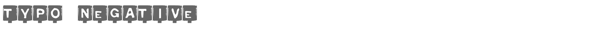 Typo Negative TYPON___.TTF font preview