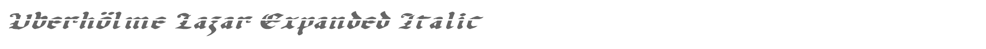 Uberhölme uberlav2ei.ttf font preview
