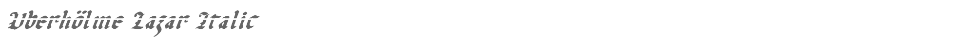 Uberhölme uberlav2i.ttf font preview