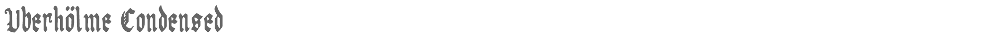 Uberhölme uberv2c.ttf font preview