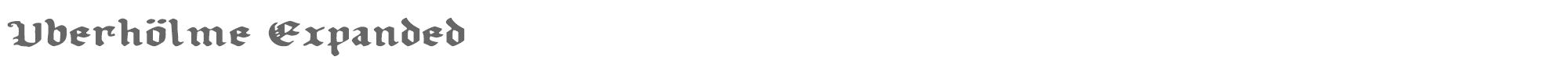 Uberhölme uberv2e.ttf font preview