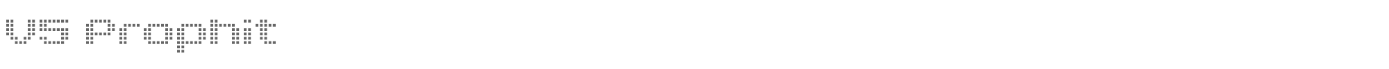 Sample characters V5 Prophit Font