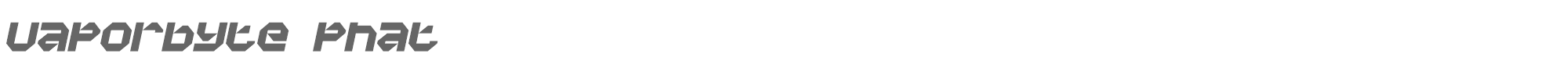 Vaporbyte vaporbpi.ttf font preview
