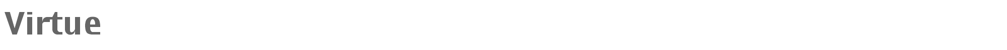Sample characters Virtue Font