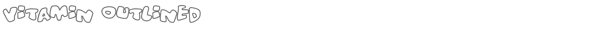 Vitamin VITAMINOUTLINE.TTF font preview