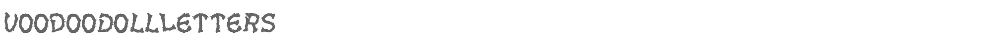 Voodoo Dolls VoodooDollLetters.ttf font preview