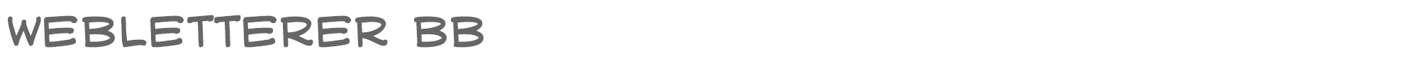 WebLetterer BB WEBLBRG_.TTF font preview