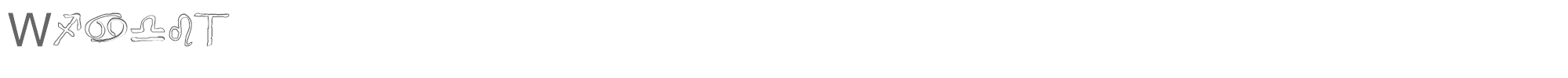 Widget Widget-Outline.ttf font preview