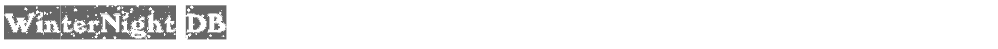WinterNight winternite.ttf font preview