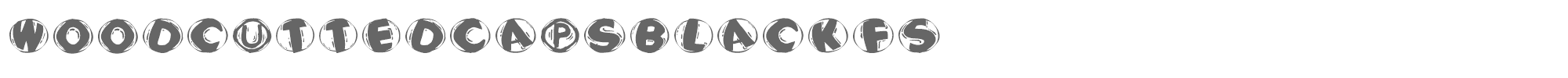 Woodcutted Caps WoodcuttedCapsBlackFS.ttf font preview