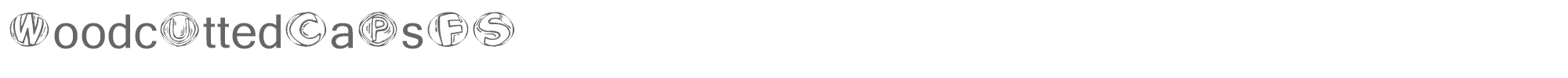 Woodcutted Caps WoodcuttedCapsFS.ttf font preview