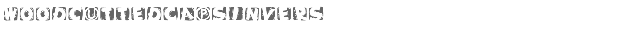 Woodcutted Caps WoodcuttedCapsInvers.ttf font preview