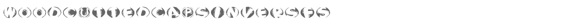 Woodcutted Caps WoodcuttedCapsInversFS.ttf font preview