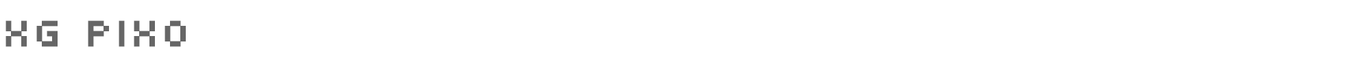 Sample characters XG Pixo Font